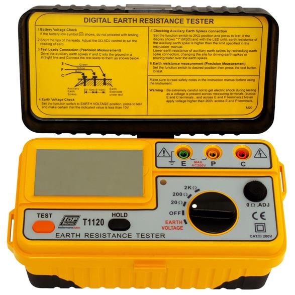 HellermannTyton Toptronic T1120 Digital Earth Resistance Tester