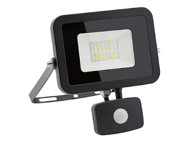 Floodlight, LED 30W PIR Motion Sensor Slimline