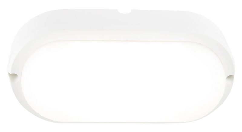 Bright Star - 8 Watt LED Oval PVC Bulkhead Polycarbonate Cover