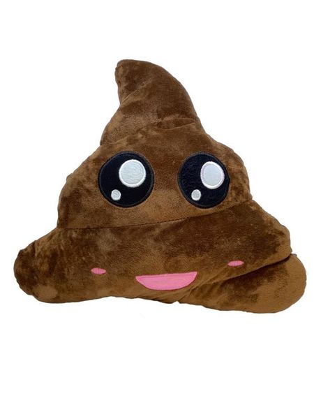 Poop Emoji Plush Pillow Cushion Toy - Poo Cute Lady Emoticon