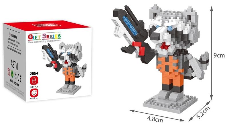 Wisehawk Rocket Raccoon - 331 Pieces