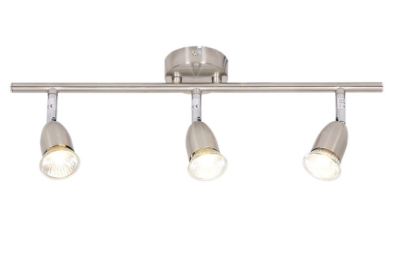 Bright Star Lighting - Three Satin and Polished Chrome Spotlight
