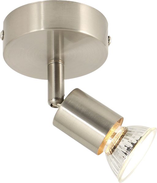 Bright Star Lighting - Single Satin and Polished Chrome Spotlight
