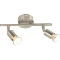 Bright Star Lighting - Two Satin and Polished Chrome Spotlight