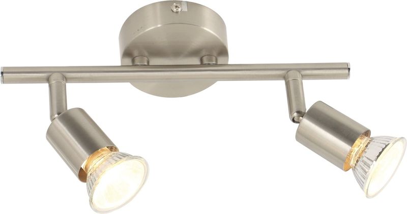 Bright Star Lighting - Two Satin and Polished Chrome Spotlight