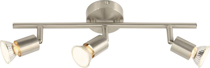 Bright Star Lighting - Three Satin and Polished Chrome Spotlight