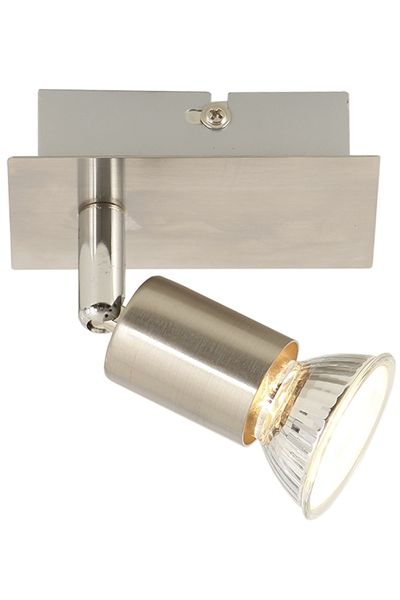 Bright Star Lighting - Single Satin and Polished Chrome Spotlight