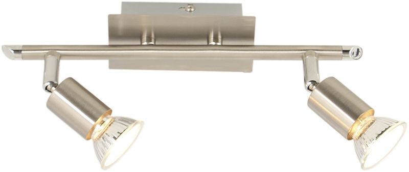 Bright Star Lighting - Two Satin and Polished Chrome Spotlight