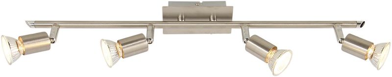 Bright Star Lighting - Four Satin and Polished Chrome Spotlight