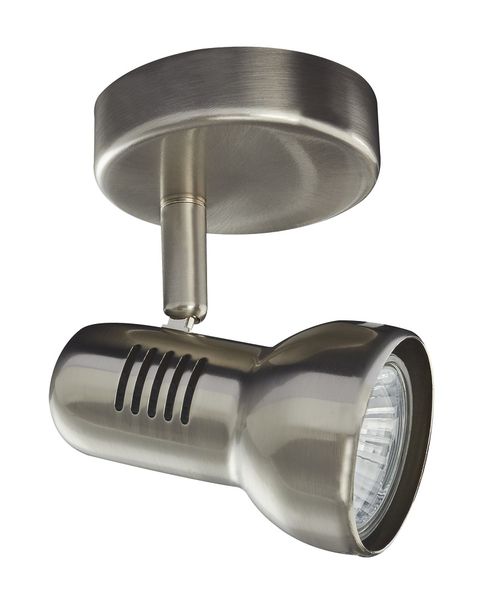 Bright Star Lighting - Single Satin and Polished Chrome Spotlight