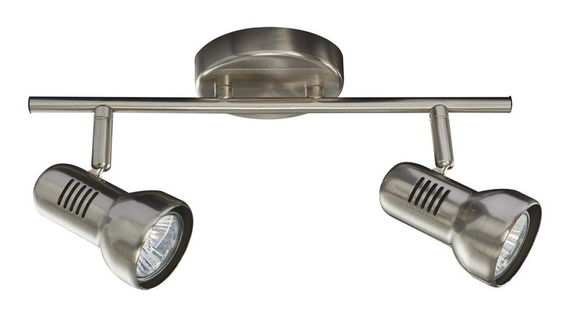 Bright Star Lighting - Two Satin and Polished Chrome Spotlight