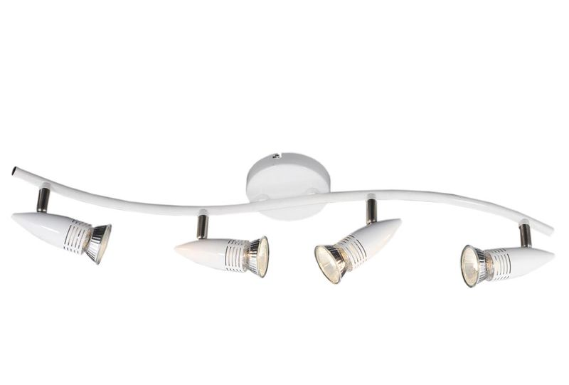 Bright Star Lighting - Four White Spotlight On Round Base
