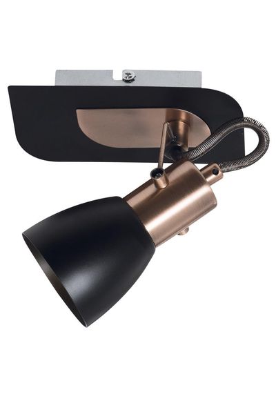 Bright Star Lighting - Single Black and Copper Spotlight
