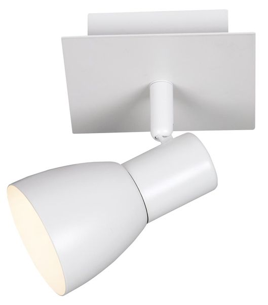 Bright Star Lighting - Single White Spotlight On Square Base