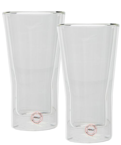 Avanti - 350ml Uno Twin Wall Beer Glass - Set Of 2