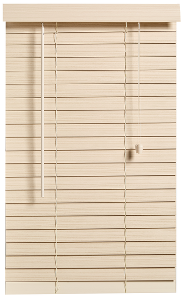 Decor Depot 50mm Fauxwood Venetian Blind Limewash 600mm(W) X 1000mm(H)
