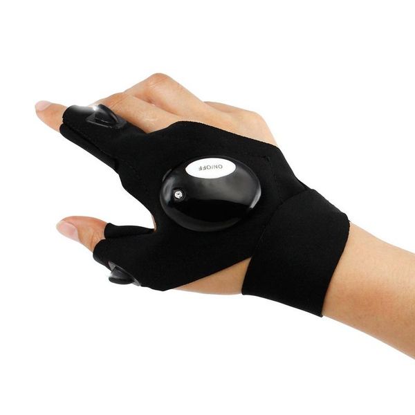 Finger Glove with LED Light Multi-Use LED Flashlight Gloves, Left Hand