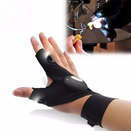 Led Flashlight Gloves, Led Gloves With Waterproof Light, Button Battery  Light Gloves, Fishing Acc
