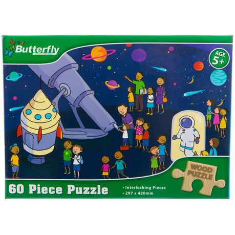 Butterfly A4 Wooden Puzzle 12 Piece - 4 Designs