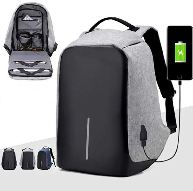 School bag with discount charger