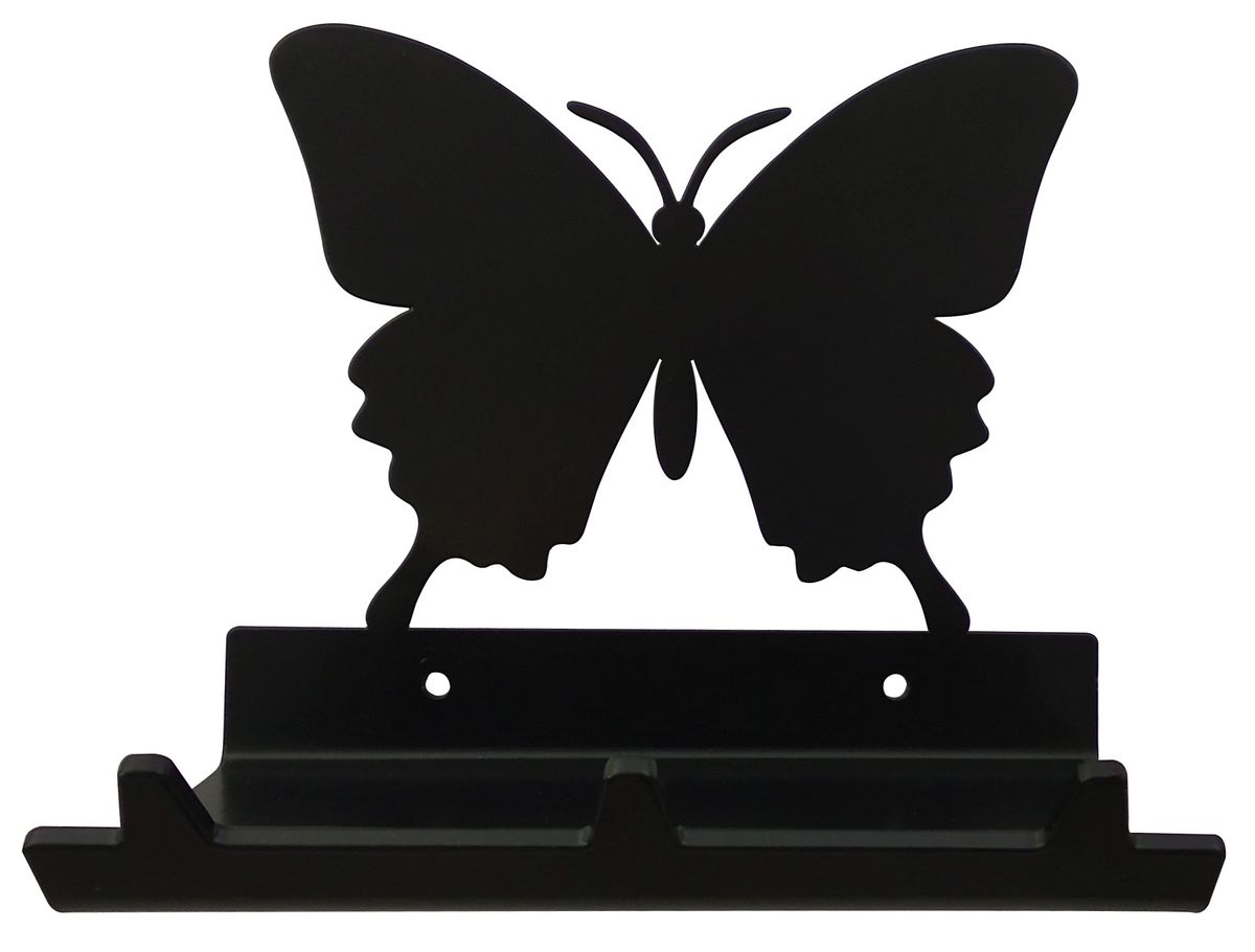 Butterfly Key Rack, Glasses & Leash Holder with 3 Hooks - Black | Shop ...