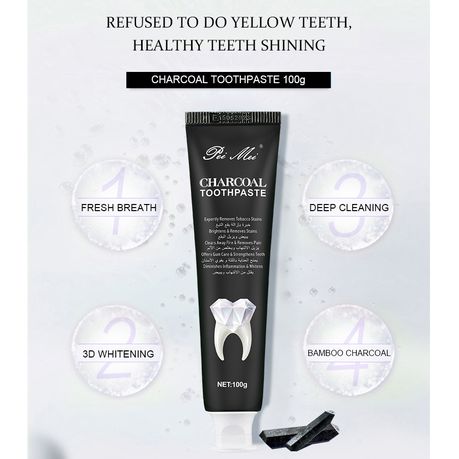 fresh and clean whitening charcoal toothpaste