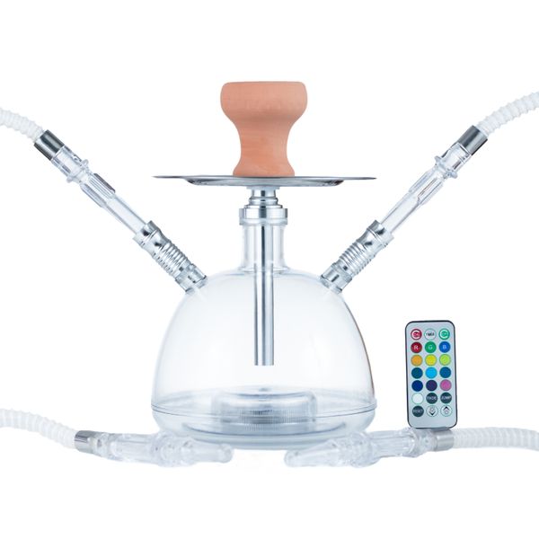 Hubbly Bubbly Hookah Shisha 170059 - 13 Clear with LED Light