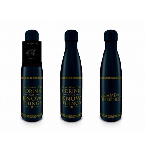 Game Of Thrones: I Drink and I Know Things Metal Drink Bottle (Parallel Import)