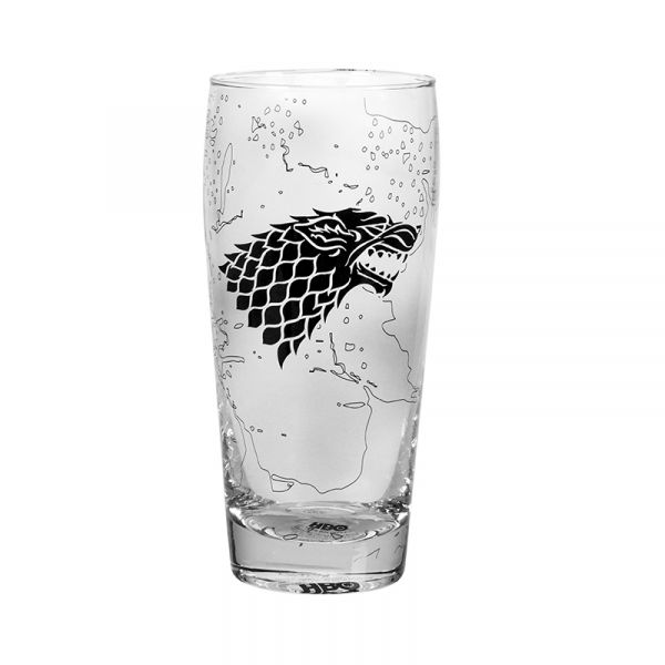 Game Of Thrones: Glass - King In The North Pilsner Glass (Parallel Import)