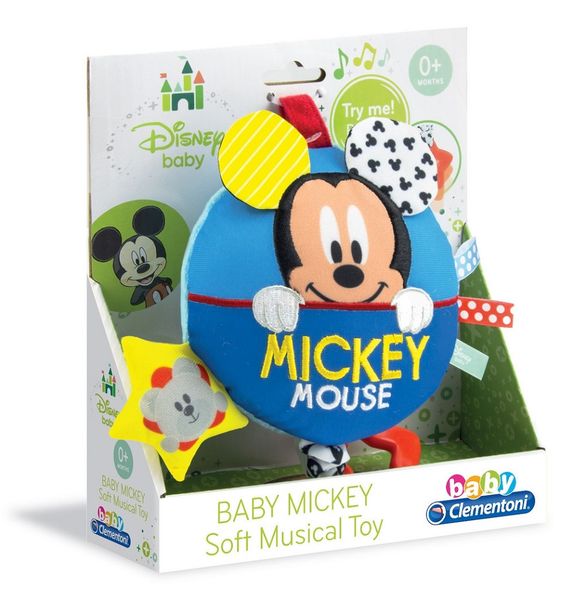 Disney Baby - Mickey Rattle Soft Music Box - Blue - 198.5 G Boys