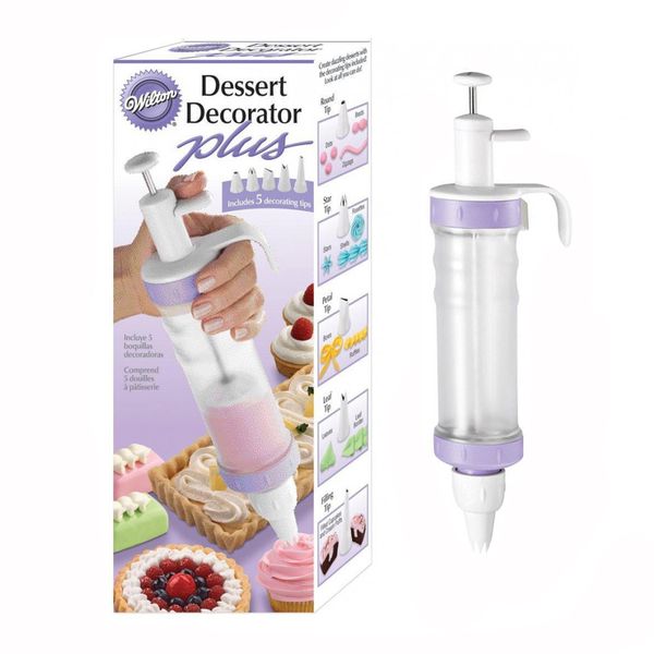 Dessert Cake Decorator Kitchen Tool with 5 Decorating Tips