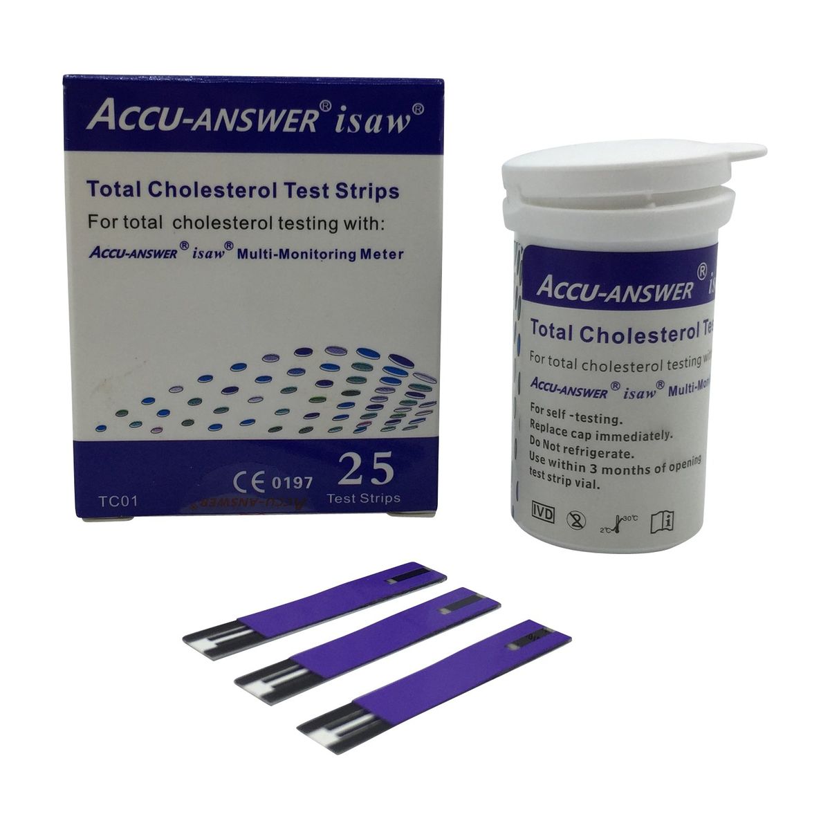 accu answer cholesterol strips