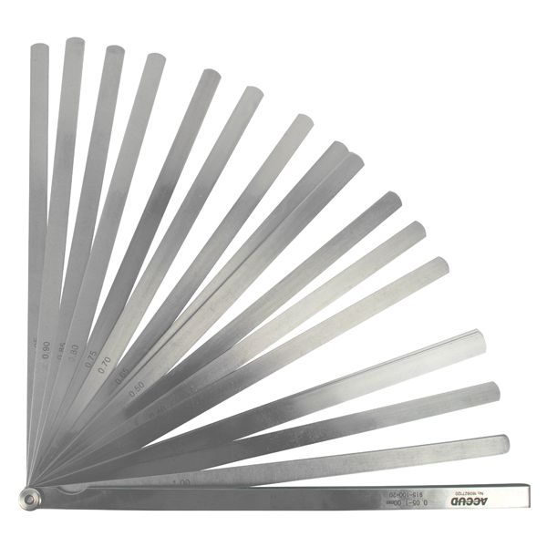 ACCUD Long Feeler Gauge Length 300mm 0.05-1.00mm