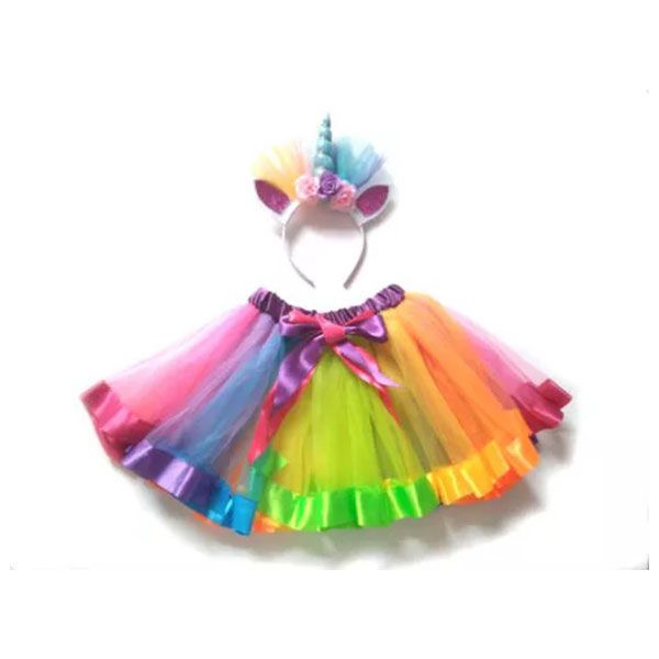 Multicoloured Unicorn Tutu Set
