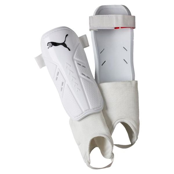 Puma Men's Pro Training 2 GRD + Ankle Soccer Shinguards - White