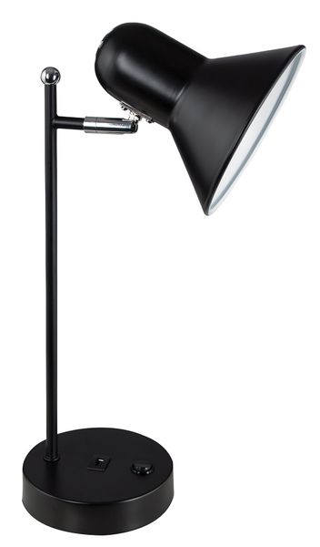 Bright Star Lighting - Metal Desk Lamp With USB Port