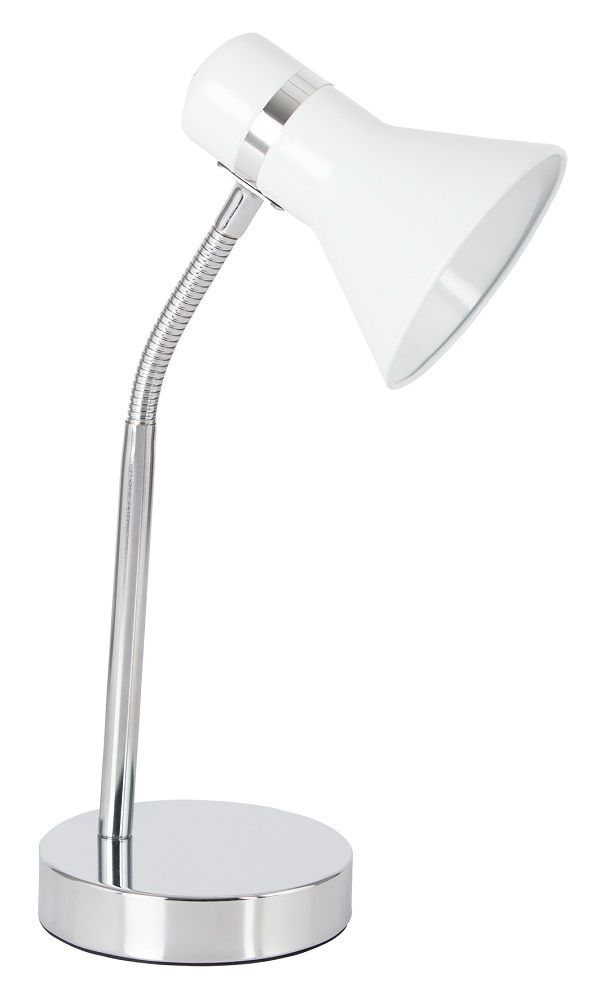 Bright Star Lighting Polished Chrome Desk Lamp With Gooseneck Arm