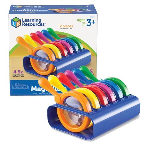 Learning Resources Primary Science Jumbo Magnifiers with Stand, Shop  Today. Get it Tomorrow!