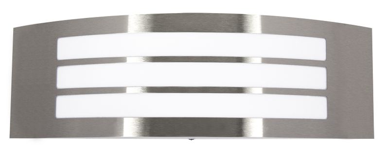 Bright Star Lighting - Rectangualr Stainless Steel Wall Bracket With White Polycarbonate Cover