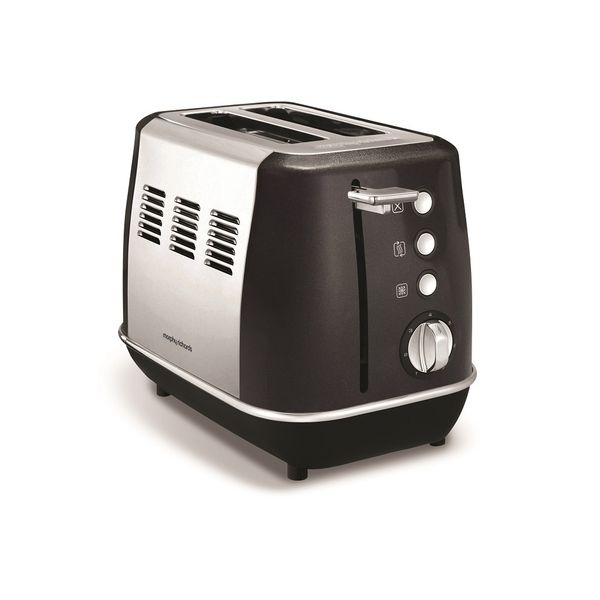 Morphy Richards - Toaster 2 Slice Stainless Steel Black - 900W "Evoke