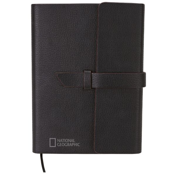 National Geographic Luxury Travel A5 Notebook With Strap - Black