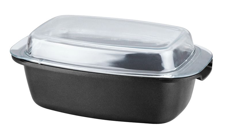 Herenthal 32 cm Greblon C3+ Non-Stick Coating Roaster Pot - Silver