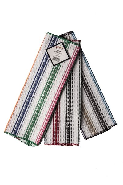 FMF Bulk Pack - 12 Pack Assorted Waffle Swab 35x35cm