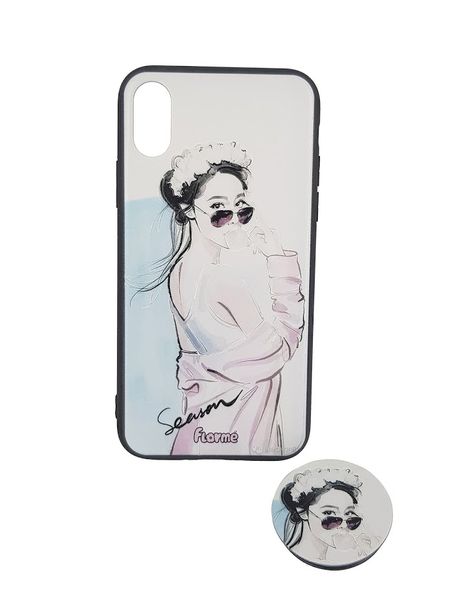 Compatible Cover for iPhone X/ XS - Girl