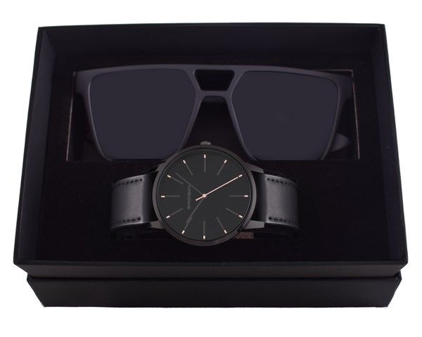 Bad Boy Men's Smoke Watch &amp; Sunglass Set - Black