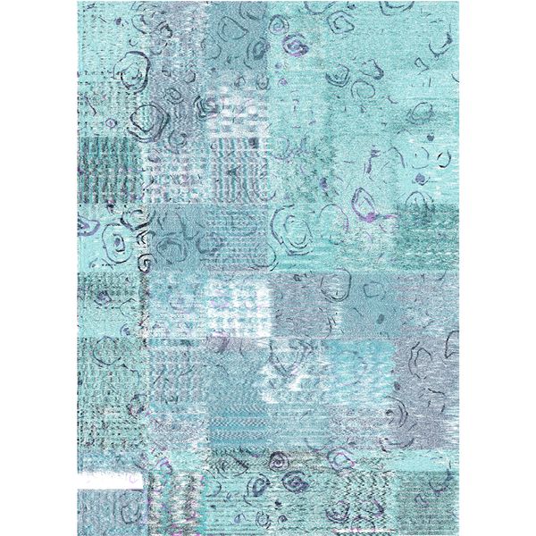 Waltex Area Rug Abstraction Teal image