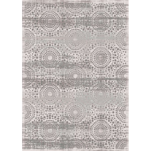 Waltex Area Rug Distress Circ Charcoal image