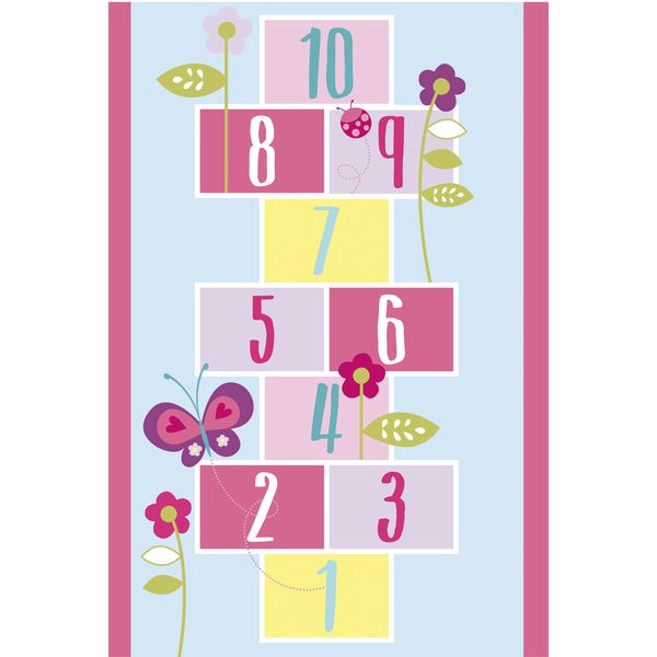 Waltex Kiddies Rectangle Hopscotch Rug - 120 x 180cm