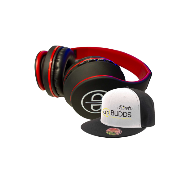 BUDDS By DJ Fresh Wireless Bluetooth Headphones and Cap