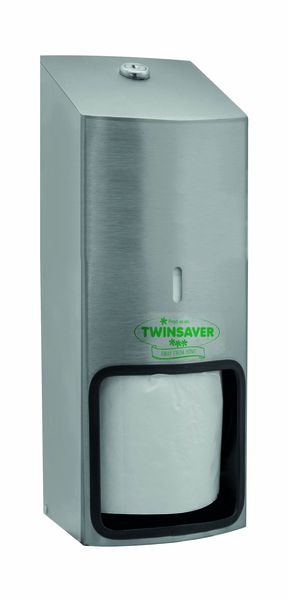 Twinsaver Toilet Roll Holder Stainless Steel 3 Rolls